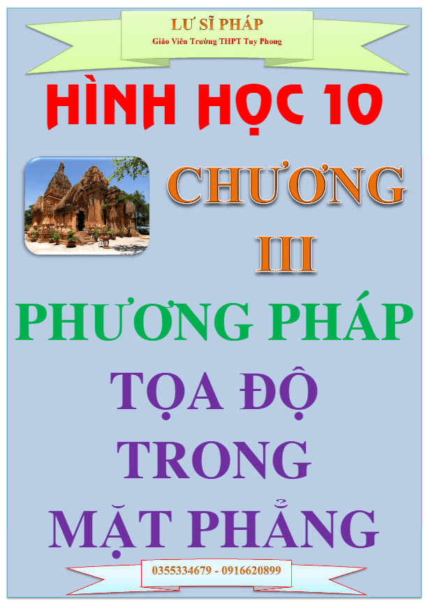 Tài liệu phương pháp tọa độ trong mặt phẳng - Lư Sĩ Pháp